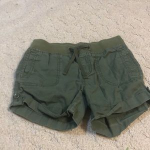 Army green shorts